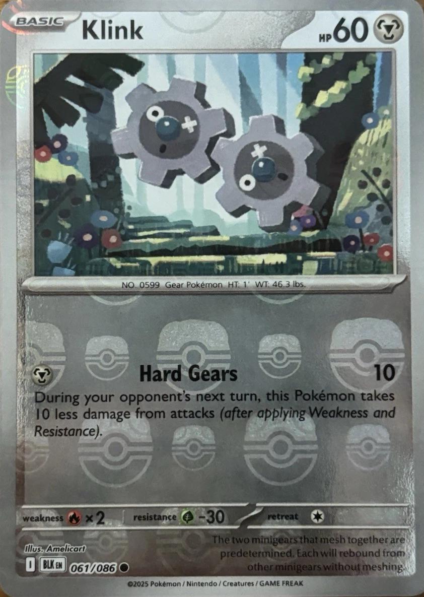 Black Bolt Klink [Master-Ball] Pokémon card